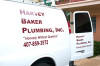 Harvey Baker Plumbing technician on the job