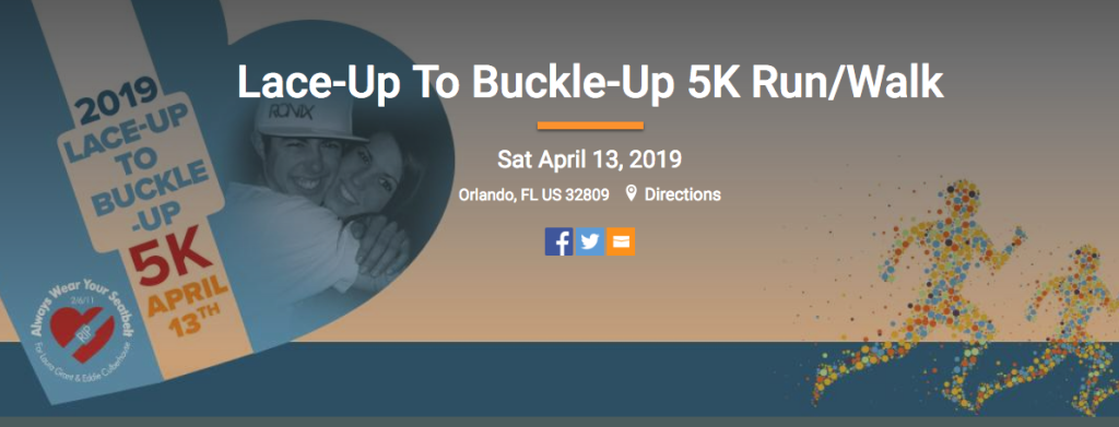 Lace up to buckle up 5k orlando florida
